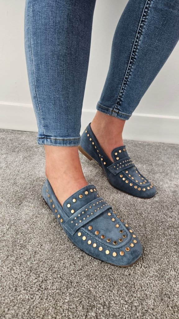 BE4771 DENIM BLUE LOAFER - Precious